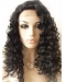   Curly Without Bangs Black Shoulder Length Lace Front Synthetic Women Wigs