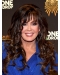 With Bangs Curly Capless Human Hair Women Marie Osmond Wigs