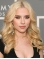 Curly Long Blonde Lace front Synthetic Women Scarlett Johansson Wigs