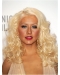 Lace Front Long Synthetic Blonde Without Bangs Women Christina Aguilera Wigs