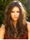 Without Bangs Curly Long Brown Lace Front Nina Dobrev Wigs