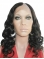 Sassy Black Curly Lace Front Long Human Hair U Part Women Wigs