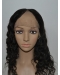 Top Black Curly Lace Front Long Human Hair U Part Women Wigs