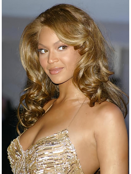 Easeful Blonde Curly Lace Front Long Human Hair Beyonce Women Wigs