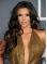Shining Black Curly Monofilament Lace Front Long Human Hair Kim Kardashian Women Wigs