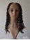 Sleek Black Curly Lace Front Long U Part Human Hair Women Wigs