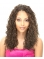 Comfortable Blonde Curly Long Human Hair African American Wigs For Women
