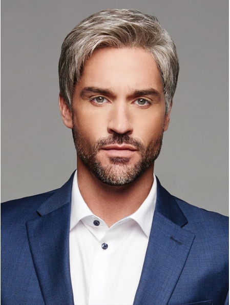 Lace Front Synthetic Grey Wigs for Men