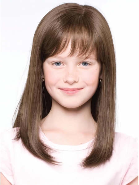 Synthetic Lace Front Monofilament Wigs For Kids