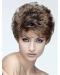 Brown Curly Capless Synthetic 8" Classic Short Hair Wigs For Women