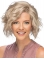 Affordable Blonde Lace Front Curly Classic Short Wigs Without Bang