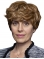 100% Hand-tied Blonde Layered Best Curly Short Human Hair Lace Front Wigs