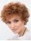 Copper Layered 10" Curly Lace Front Copper Short Synthetic Wigs