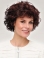 Auburn Curly Short Amazing Synthetic Monofilament Wigs 