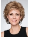 Best Short Blonde Classic Curly Cheap Synthetic Wigs
