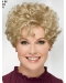 Curly Blonde Short 8" Trendy Classic Wigs For Old Women