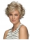 Layered Synthetic Hair Short Wavy 8 Inches Lace Front Wigs for Older Women
