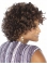 Short Natural Looking Brown Curly African American Wigs For Black Women
