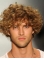 Natural Looking Easy Blonde Curly Short Human Hair Wigs For Man