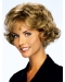 Comfortable Blonde Curly Short Classic Lace Front Wigs For Older Women