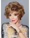 Convenient Blonde Curly Short Capless Synthetic Hair Wigs for Older Women