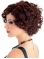 New Designed Auburn Curly Short Classic Synthetic Capless Wigs For Women