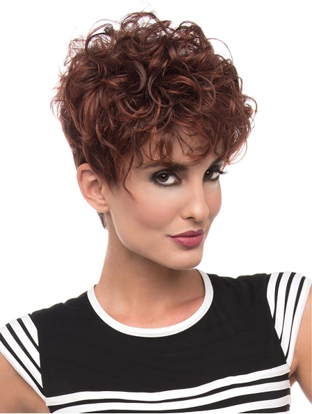 Fashional Short Curly Red New Design Classic cheap Wigs For Women