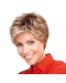 Short Pixie Cut Hairstyles Women's Blonde Curly Capless Synthetic Wigs