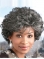 Ideal Curly Short Heat Friendly Synthetic Grey Wigs For Older Women