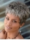 Great Curly Short Synthetic Grey Wigs