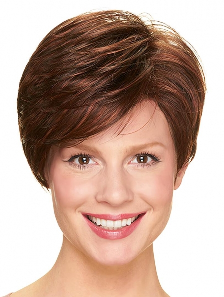 8" Straight Capless Synthetic Without Bangs Cheap Short Wigs
