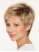Straight Boycuts Capless 8" Blonde Good Quality Synthetic Wigs
