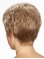 Straight Boycuts Monofilament 8" Blonde Very Cheap Synthetic Wigs