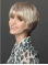 8" Platinum Blonde Short Layered Straight Synthetic Wigs Women