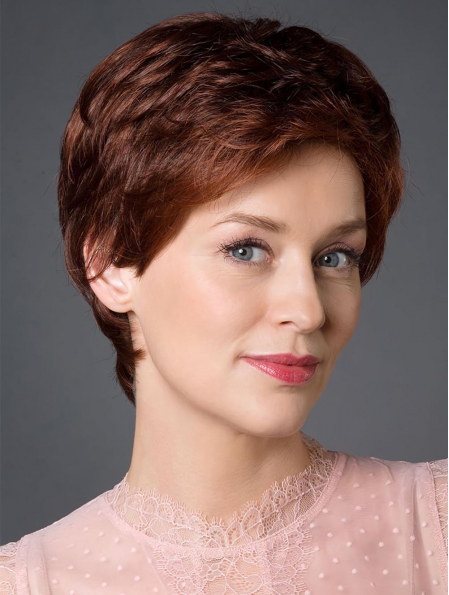 100% Hand-tied Synthetic Straight 8" Short Wigs
