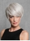 Capless Straight Grey Short Synthetic Wigs