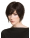 6" Black Straight Short Stylish Synthetic Lace Wigs