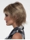 8" Straight Blonde Monofilament Wig With Bangs