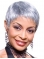Grey Lady Very Short Clean And Clear Lace Front Human Wigs