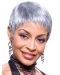 Grey Lady Very Short Clean And Clear Lace Front Human Wigs