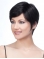 Black Lace Front Remy Human Hair Stylish Short Wigs