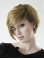 Blonde Straight Remy Human Hair Radiant Short Wigs