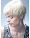 Young Fashion White Very Short Straight Girl Capless Synthetic Women Wigs