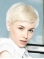 Young Fashion Platinum Blonde Short Yongthful Lace Front Human Hair Women Wigs
