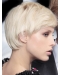 Young Fashion Platinum Blonde Short Layers Mono Top Grey Wigs