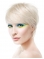 Young Fashion Platinum Blonde Short Straight Lace Front Human Hair Women Wigs