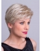 Straight Platinum Blonde Layered 8" Capless Synthetic Short Wigs
