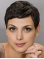 Straight 4" Short Black Lace Front Synthetic Morena Baccarin Women Wigs