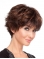 Elegant Auburn Boycuts Straight Short Lace Front Synthetic Women Wigs For Cancer