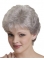 High Quality White Straight Short Capless  Classic Synthetic Women Wigs